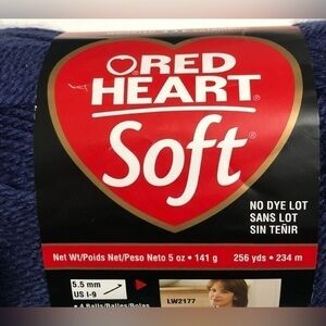 Red Heart Soft Navy Yarn
